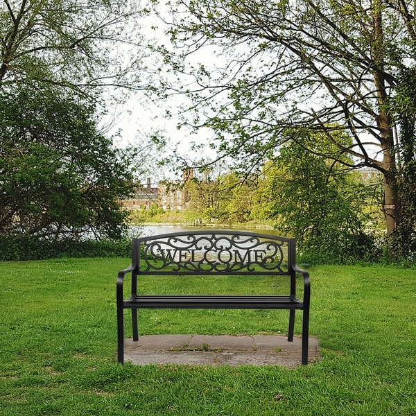 Decorative metal garden new arrivals benches
