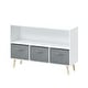 preview thumbnail 22 of 34, Kids bookcase with Collapsible Fabric Drawers，Made of High-Density MDF - Easy Setup