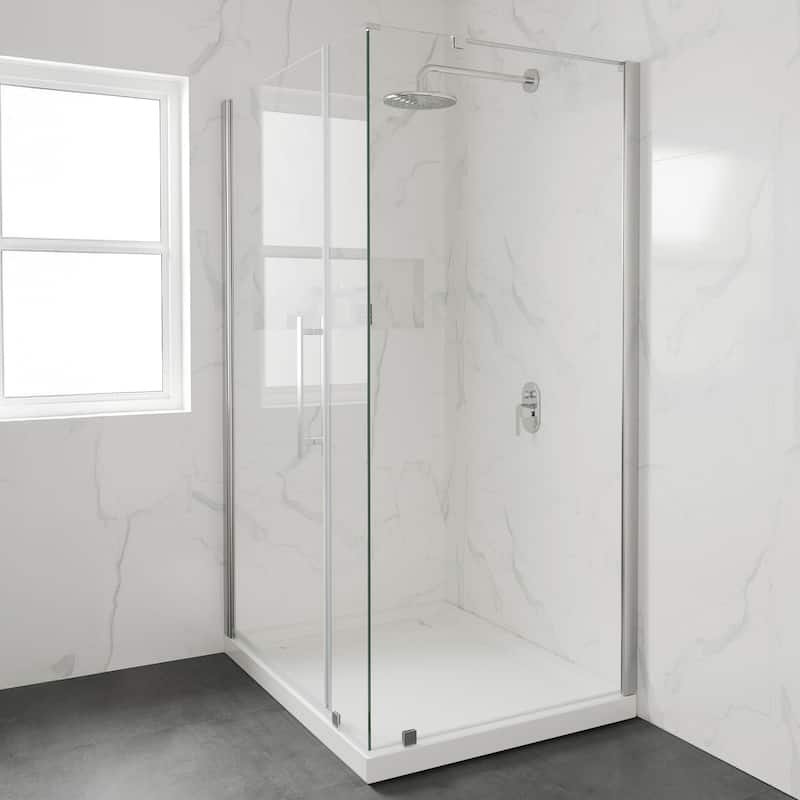 OVE DECORS Adena White Shower Base 60x36 in white