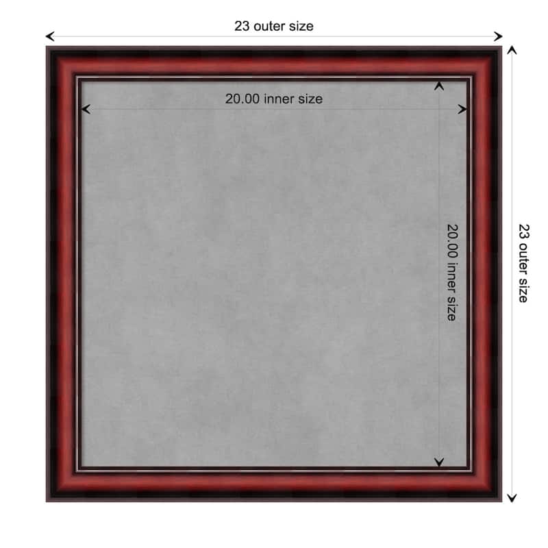 Amanti Art Rubino Cherry Scoop Framed Magnetic Board - Board Size 20x20