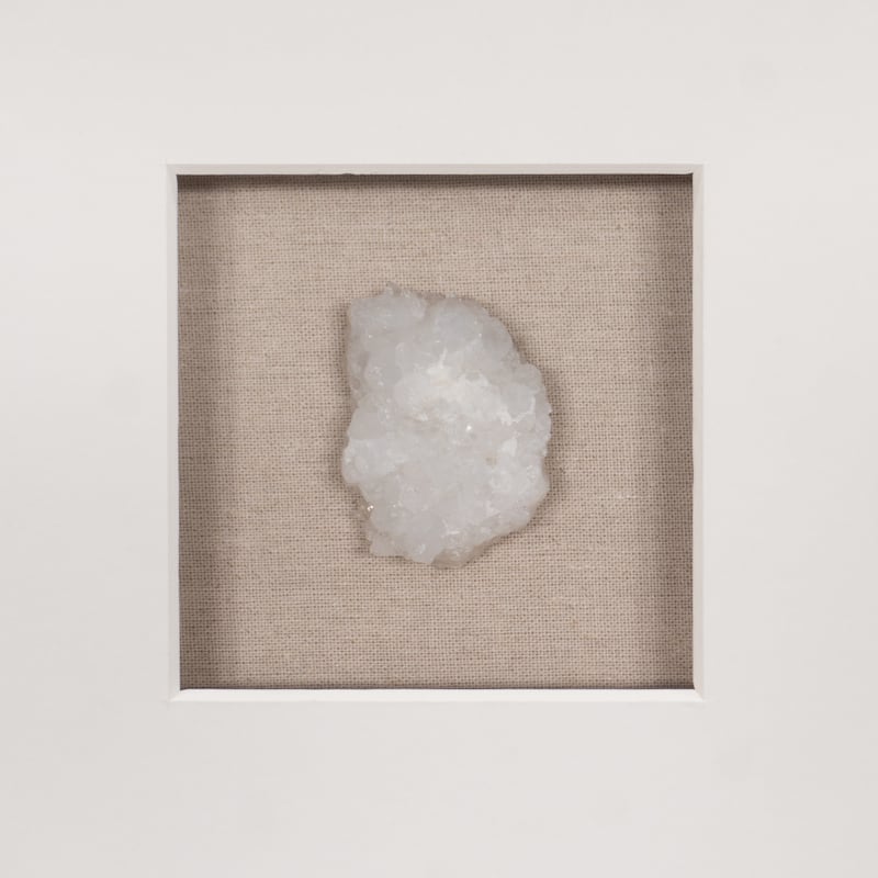 HUJI Handmade Natural Crystal Shadow Box Wall Decor Set of 2 for Bedroom Bathroom