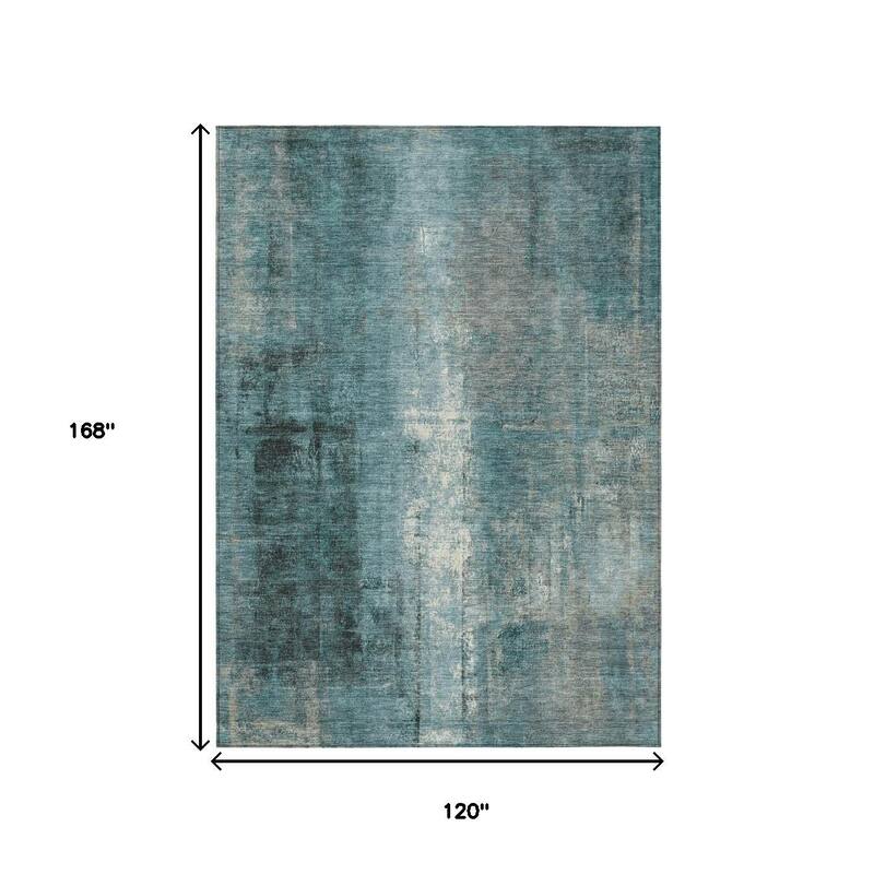 HomeRoots Abstract Transitional Rectangle Outdoor Rug