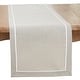 preview thumbnail 3 of 6, Classic Border Design Table Runner Grey