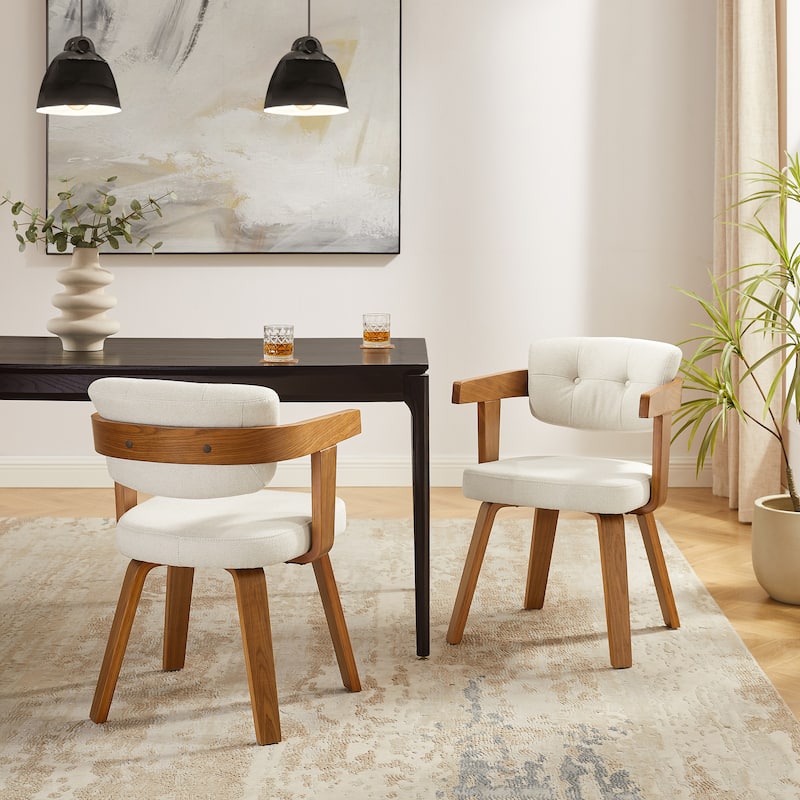 Art Leon Mid-century Modern Fabric Armchair