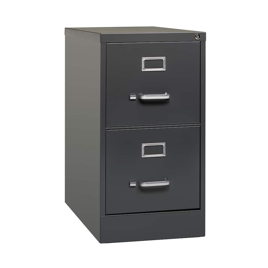 Hirsh 26.5 in 2 Dr Vertical File, Letter, Dropship, Charcoal