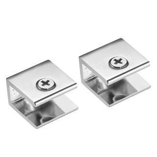 Chrome Shelf Bracket Glass Shelf Support 5-10mm thickness Shelves Pack of 4