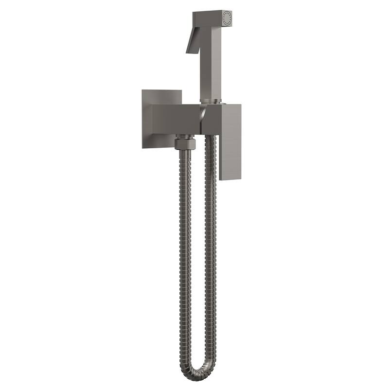 GRANDJOY Bathroom Handheld Bidet Attachment for Personal Hygiene, Pet Washing, and Cloth Diaper Rinsing - Brushed Nickel