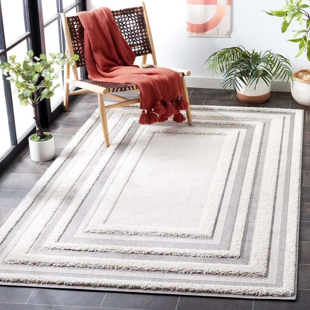 SAFAVIEH Cottage Leontien Indoor/ Outdoor Border Rug