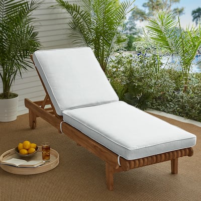 Sorra Home Sunbrella Indoor/Outdoor Chaise Lounge Cushion