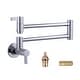 preview thumbnail 15 of 40, WOWOW Wall Mounted Pot Filler Faucet with Double Joint Swing Arms Polished Chrome