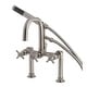 preview thumbnail 23 of 30, Concord Deck Mount Clawfoot Tub Faucet Brushed Nickel