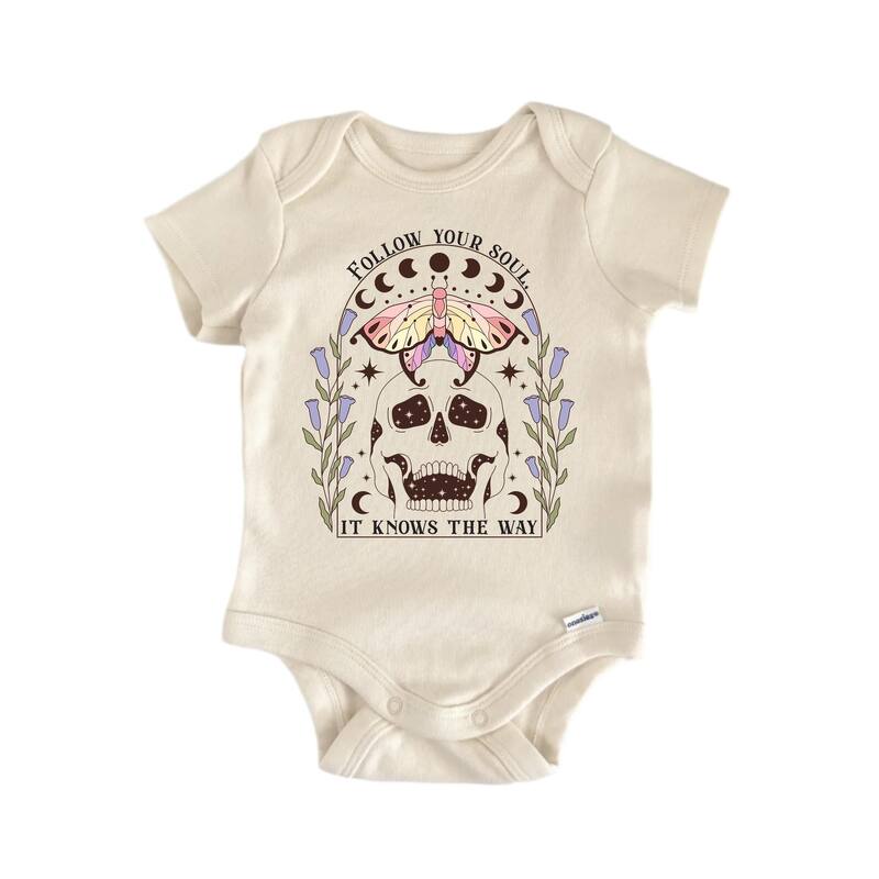 Soul Magic Mystical - Baby Boy Girl Clothes Infant Bodysuit Funny Cute Newborn - Natural - 0-3M