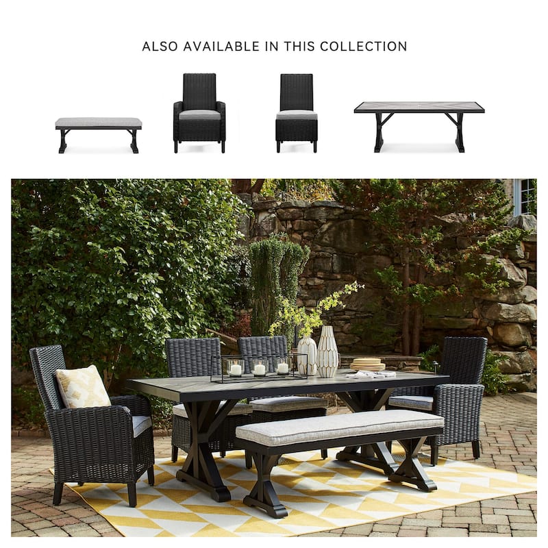 Signature Design By Ashley Beachcroft Outdoor Dining Chairs Set - 25.5" W x 25.63" D x 40.25" H