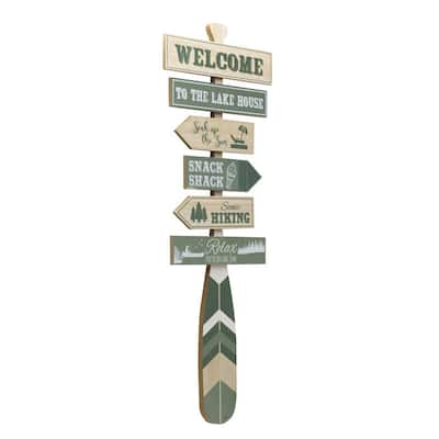 Elements Directional Lake House Sign, 14X39 Inch