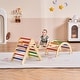 preview thumbnail 14 of 42, Wood Climbing Toy Set Pine 5-in-1 Play Gym for Kid's