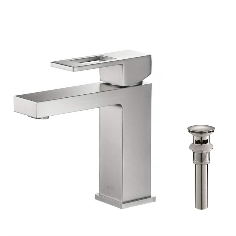 Single-handle Bathroom Vanity Sink Faucet w/ Water Hose