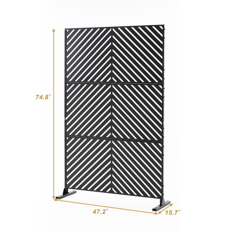 2Set Patio Outdoor Privacy Metal Screens and Panels