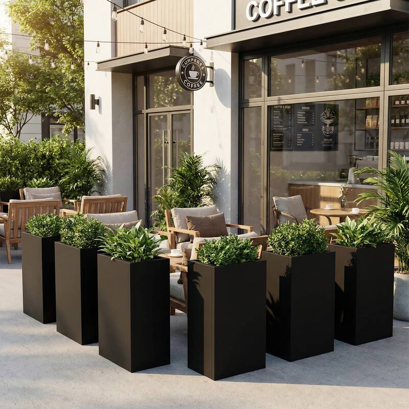 Metal Planters for Outdoor Plants Planter Box