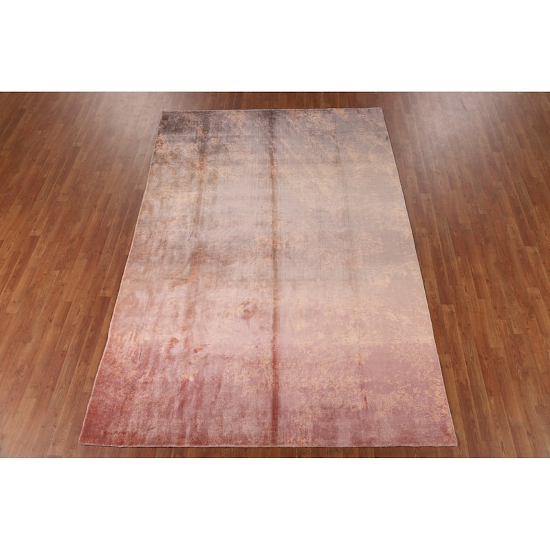 All-Over Abstract Modern Area Rug Handmade Wool Carpet - 6'8" X 9'8"