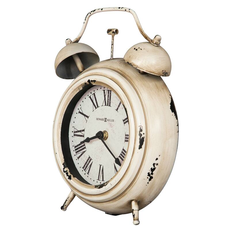 Howard Miller Harriet Vintage, Industrial, Charming, and Distressed Style Mantel Clock, Reloj del Estante