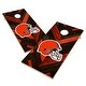 preview thumbnail 1 of 4, Cleveland Browns Regulation 2x4 Cornhole Boards - V7 Include Carrying Case