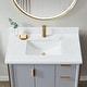 preview thumbnail 2 of 98, Malaga Composite Stone Vanity Top with White Rectangular Sink