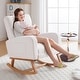 preview thumbnail 97 of 105, HOMYKA Rocking Chair for Nursery with Footrest