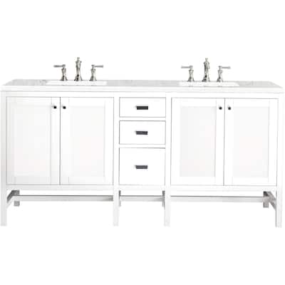 James Martin Vanities Addison 72" Double Basin Hardwood Vanity Set