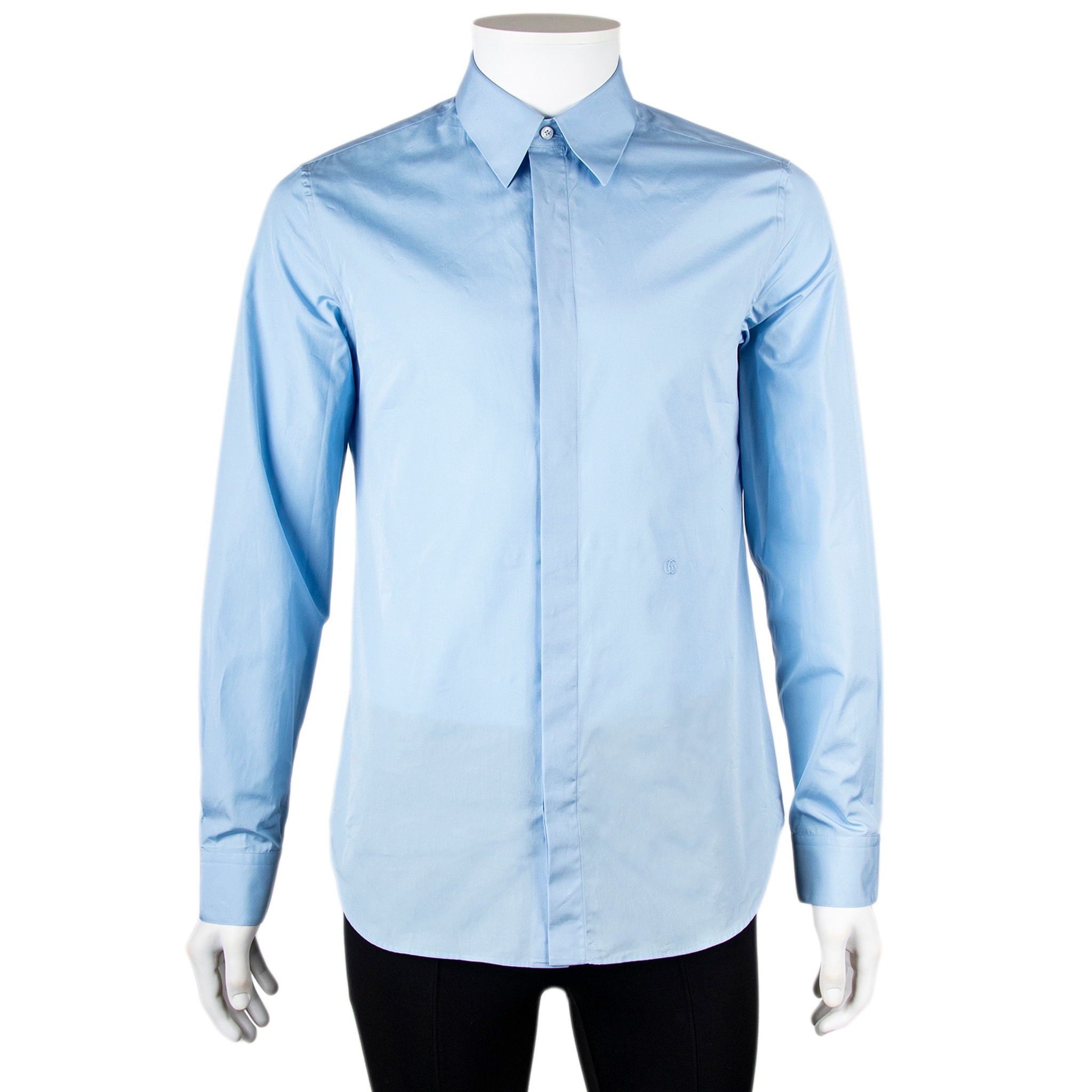 Gucci Chest-pocket Men Shirt - Blue