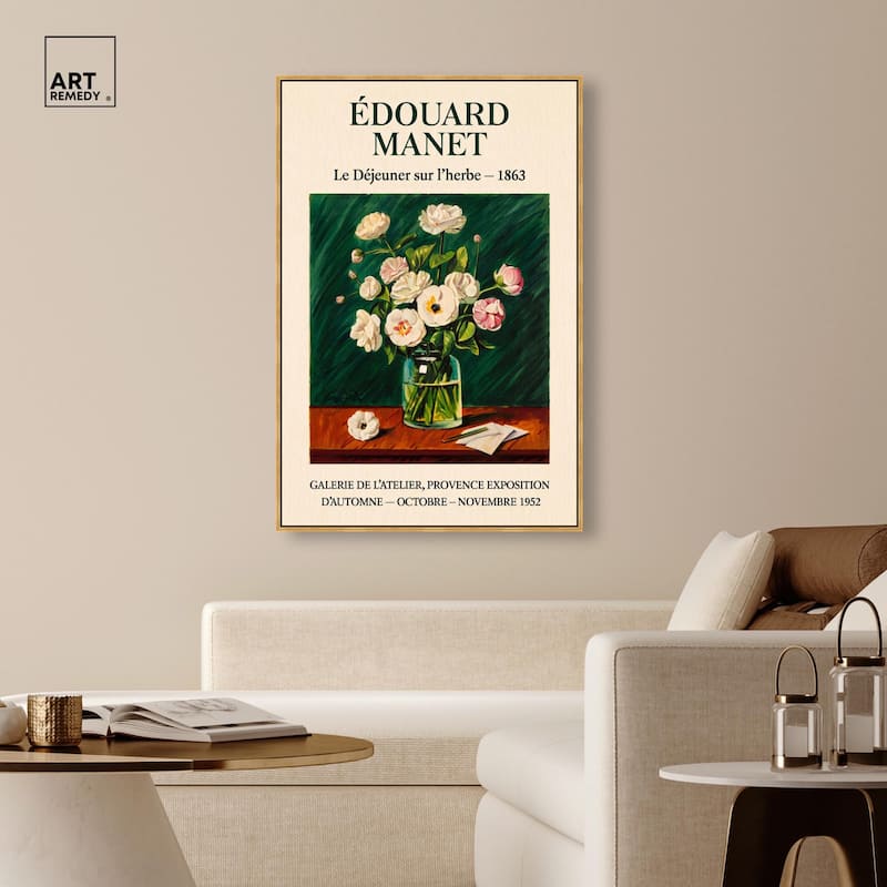Manet's Floral Canvas by Art Remedy