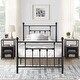 preview thumbnail 5 of 27, Taomika 3-Pieces Modern Bedroom Sets with Black Bed Frame