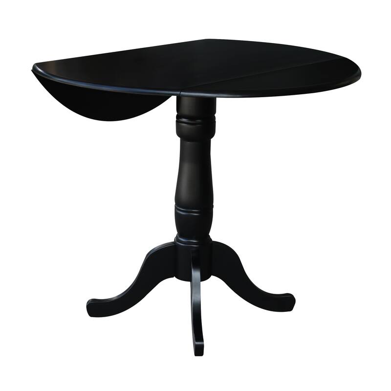 42" Round Pedestal Gathering Height Table with 2 Counter Height Stools