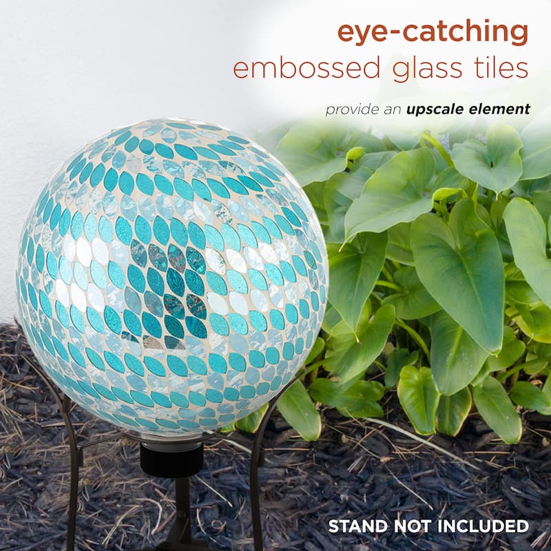 10-inch Purple Mosaic Gazing Ball