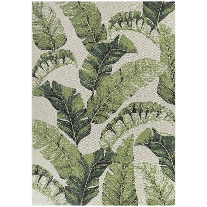 Estrin Tropical Leaf Indoor/Outdoor Area Rug