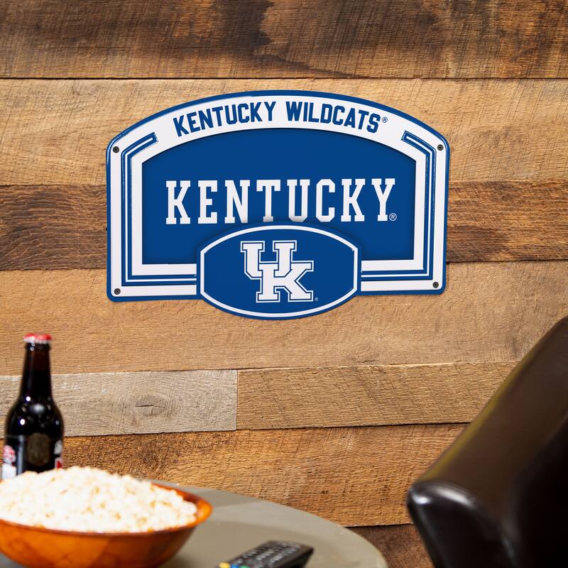 University of Kentucky Embossed Steel Wall Sign, 11" x 17"