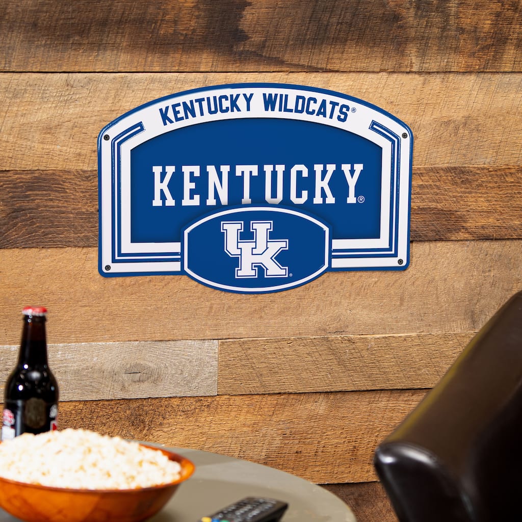 University of Kentucky Embossed Steel Wall Sign, 11" x 17"