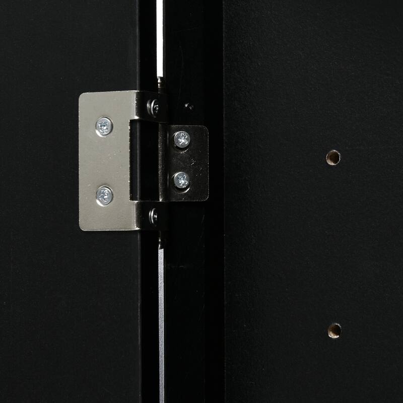 Roomfitters Triangle Corner Bathroom Cabinet, Modern MDF Floor Storage Organizer with Adjustable Shelves & Metal Knobs