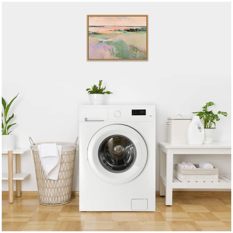 Kate and Laurel Sylvie Pastel Horizon III Framed Canvas by Amy Lighthall