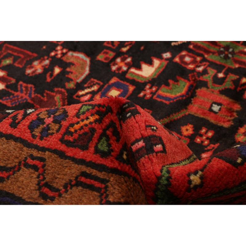 ECARPETGALLERY Hand-knotted Anadol Black Wool Rug - 4'6 x 7'3