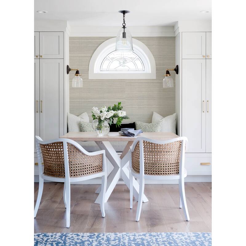 A-Street Prints Kenter Beige Sisal Grasscloth Wallpaper