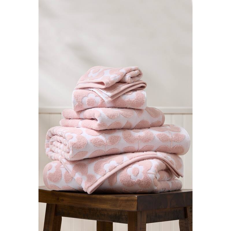 Caro Home Daisy Garden Pink Fairy 6pc Set Towel Set