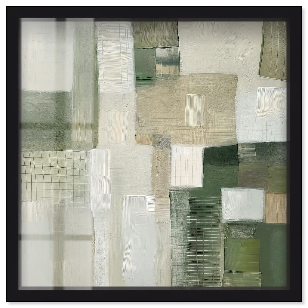 Pale Jade Green II Shadowbox by Art Remedy