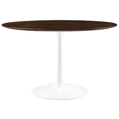 Lippa 48" Round Wood Grain Dining Table - Cherry