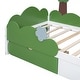 preview thumbnail 19 of 48, Twin Size Bed with Cute decoration,Platform Bed with 2 Drawers