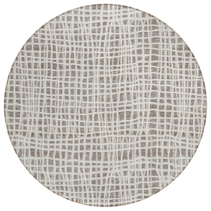 HomeRoots Striped Transitional Rectangle Outdoor Rug