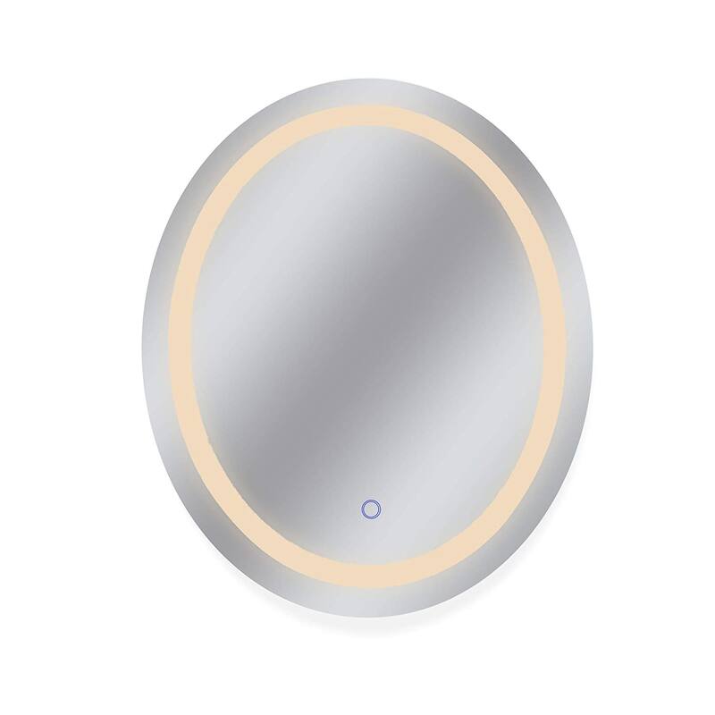Dyconn Faucet Edison Wall-mounted LED Backlit Tri-Color Mirror - Clear