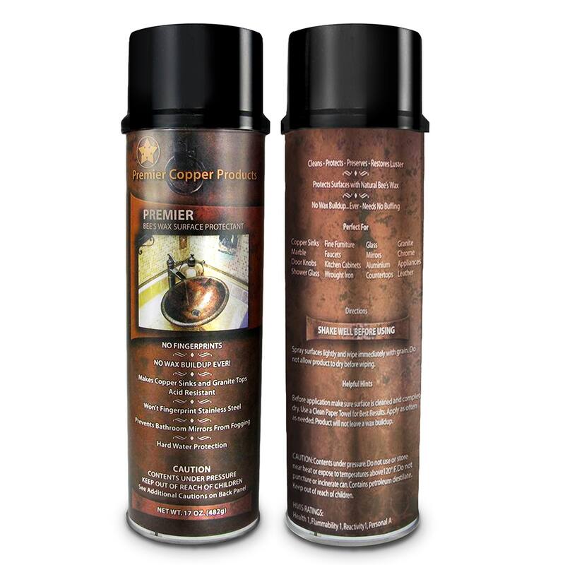 Copper Sink Wax Protectant (W900-WAX) - 17oz.
