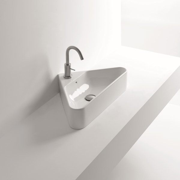 WS Bath Collections Normal 04C 22-1/16" Ceramic Vessel Bathroom Sink - White. Opens flyout.