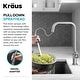 preview thumbnail 28 of 165, Kraus Urbix Industrial Solid Brass Kitchen Faucet KPF-3126 - 16 1/8" H Pulldown 2-Function 1-Handle - BG - Brushed Gold
