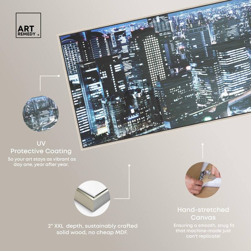 City Cosmos Tokyo Panoramic Canvas by Art Remedy